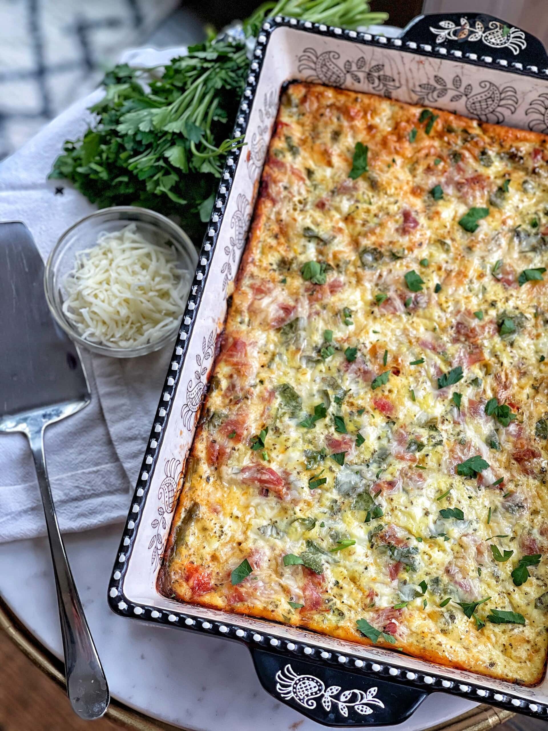 Classic Italian Egg Bake: No-Cook Veggies to Nutrient-Packed